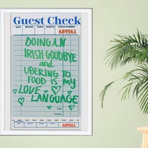 Guest Check Art | Guest Check Printful | Espresso Martini | Guest Check Print