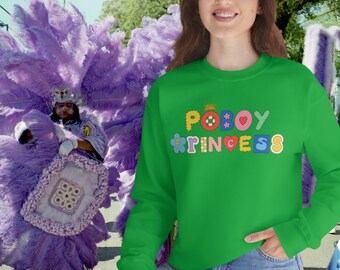 Poboy Princess Sweatshirt | Cajun Christmas Sweater | Gumbo Weather | Bayou Princess Cajun Queen | Mardi Gras Sweater