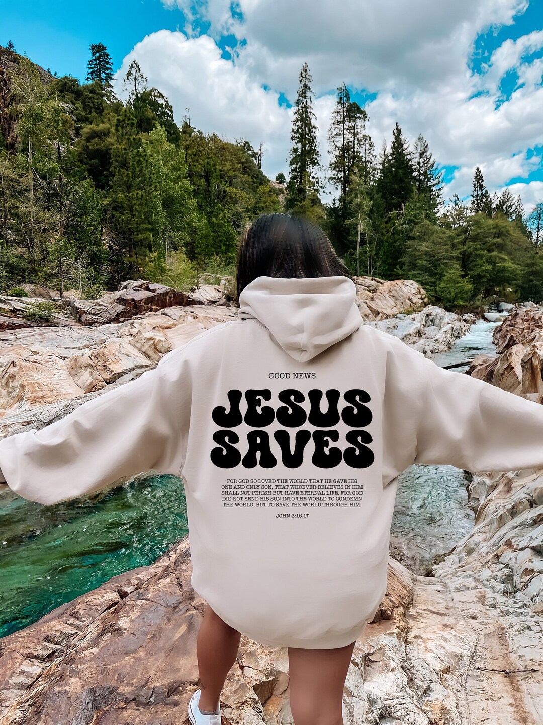 Jesus Saves Hoodies Bible Verses Apparel Religious Gift Etsy