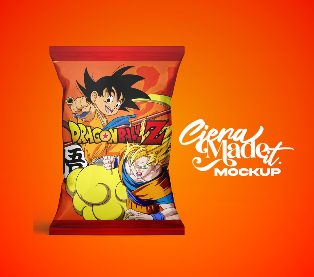 Dragon Ball Z Digital Chip Bag Party Favor Label - Etsy