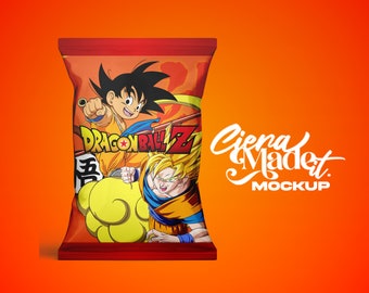 Dragon Ball Z Digital Chip Bag Party Favor Label