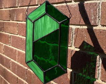 Stained Glass Gem - Video Game Gem - Suncatcher