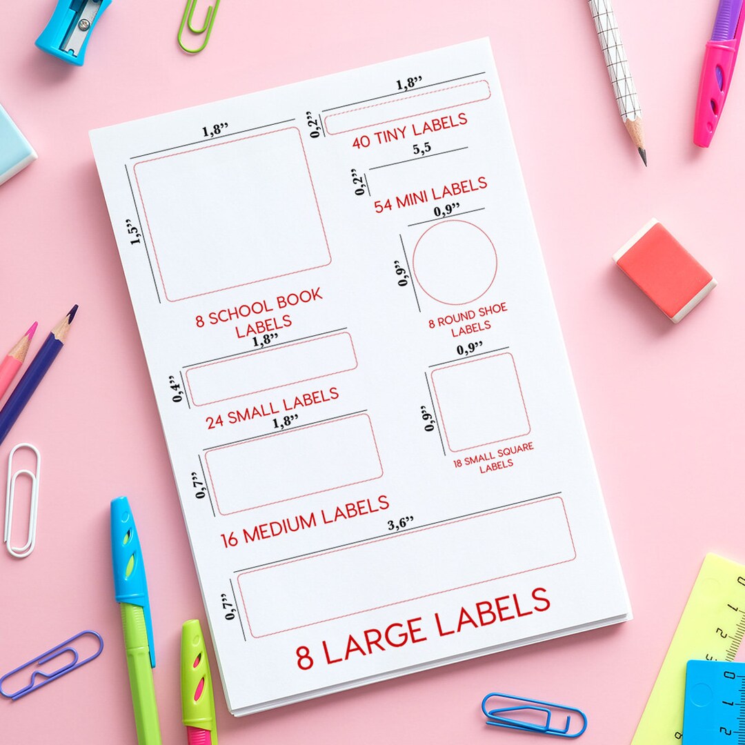 Cute Animal Name Sticker, Back to School Sticker, 172 Pcs Custom