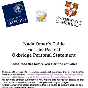 Personal statement guide