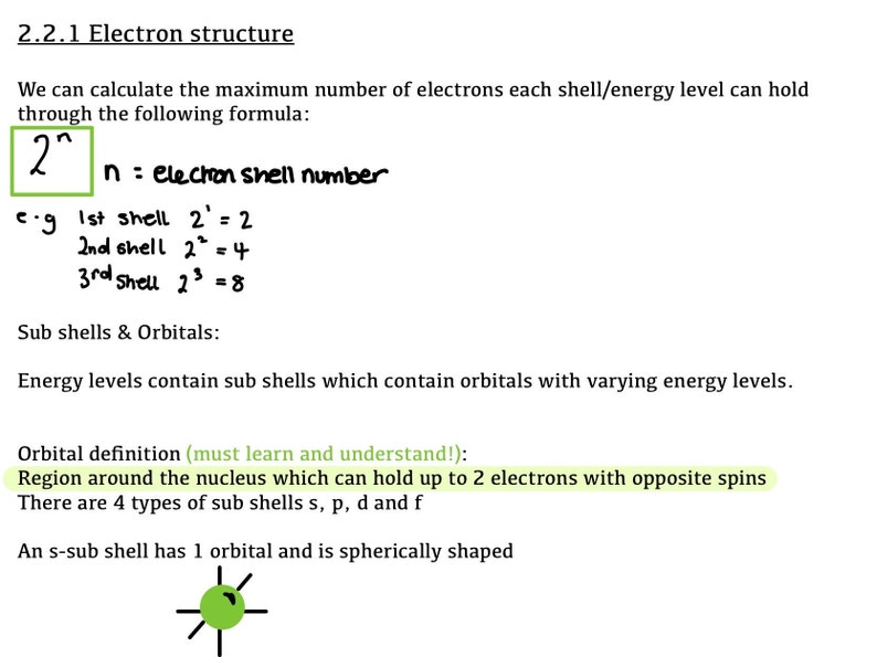 Acids and Electron Structure Alevel Chemistry Digital Notes Etsy