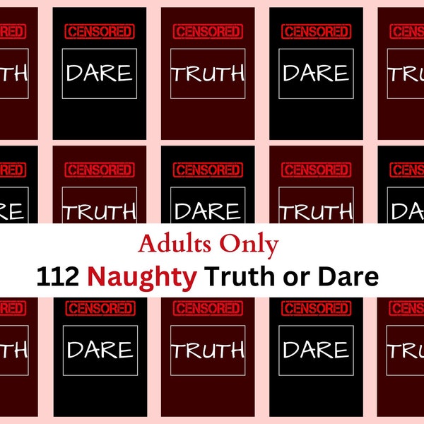 Truth or Dare Couples Games , Adult Game Cards , Date Night Games , Drinking Game , Instant Download , Card Games , Digital Download