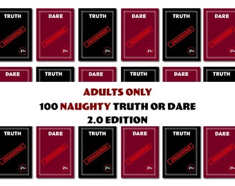 Truth Or Dare Couple Games, Adult Card Games, Couple Game Night, Foreplay Game, Digital Download, Printable Card Games , Instant Download