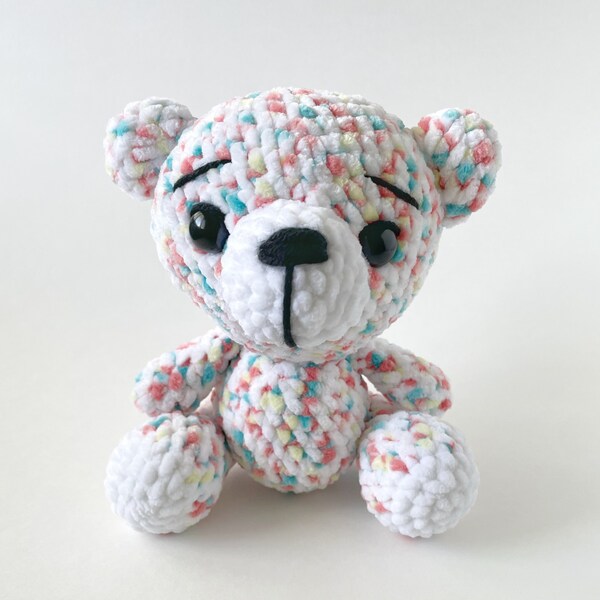 Teddy bear, Crocheted Stuffed Cuddly Animal Plushie - Theodore the Bear