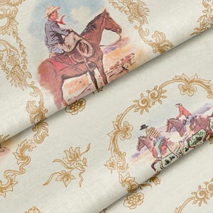 Cowboy Fabric, 100% Cotton, Per Yard