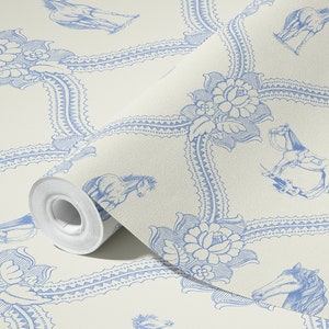 Horsegirl Wallpaper, in Twilight, Removable Peel and Stick