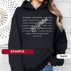 Personalized Karate Sensei Hoodie: Martial Arts Tomoe Design