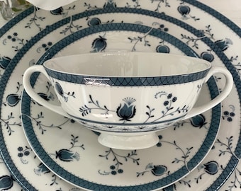 Set of 2 Royal Doulton Cambridge Double Handled Cream Soup Bowl & Saucer Sets | Like New | Discontinued Hard to Find Item | Replacements