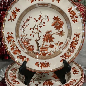2er Set Copeland Spode India Tree Large Rim Suppenschüsseln 21 cm | Urlaub Unterhaltsam | Weihnachtsgeschenk | Ersatz