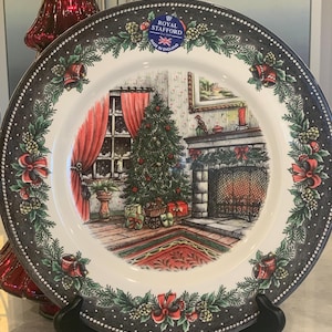 Royal Stafford Christmas Plate - Etsy