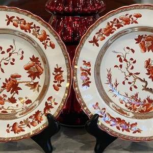 2er Set Copeland Spode India Tree Large Rim Suppenschüsseln 22 cm | Ausgezeichneter Zustand | Weihnachtsgeschenk