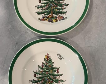 スポード クリスマスツリー サラダプレート、イギリス製 - Etsy 日本
