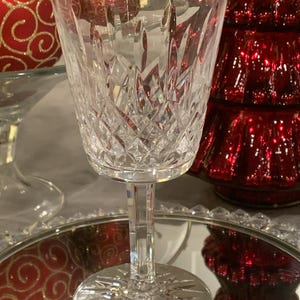 Waterford Crystal Lismore Water Goblet 6 7/8" | Gothic Waterford Mark | Excellent Condition | Replacement | Holiday Barware | Christmas Gift