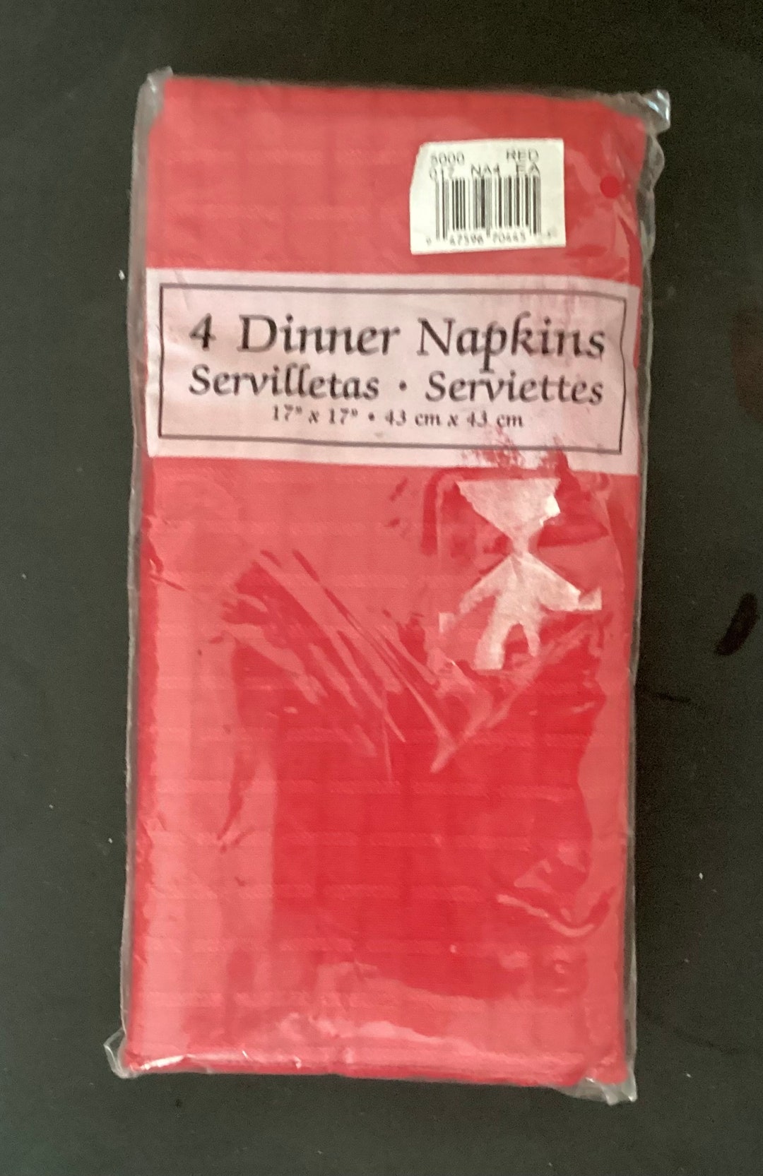 Royal Velvet Red Christmas Fabric Dinner Napkin Set of 4 NEW Etsy