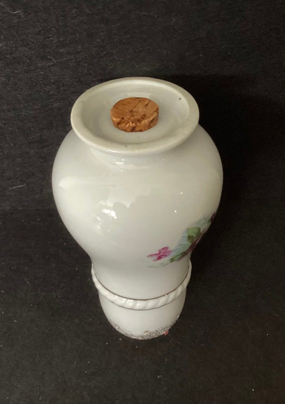 Antique Victorian Floral Porcelain Powder Shaker … - image 2