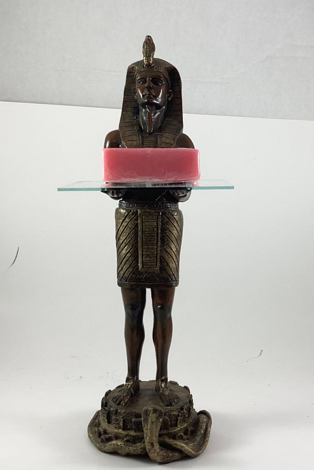 Art Deco Period Egyptian Pharaoh With Cobra Serpent Snake Base Soap ...