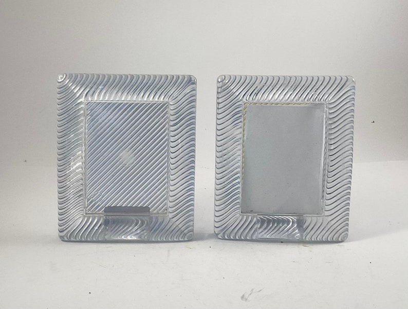 Clear Acrylic Stand Alone Tabletop Photo Picture Frames Set of Etsy