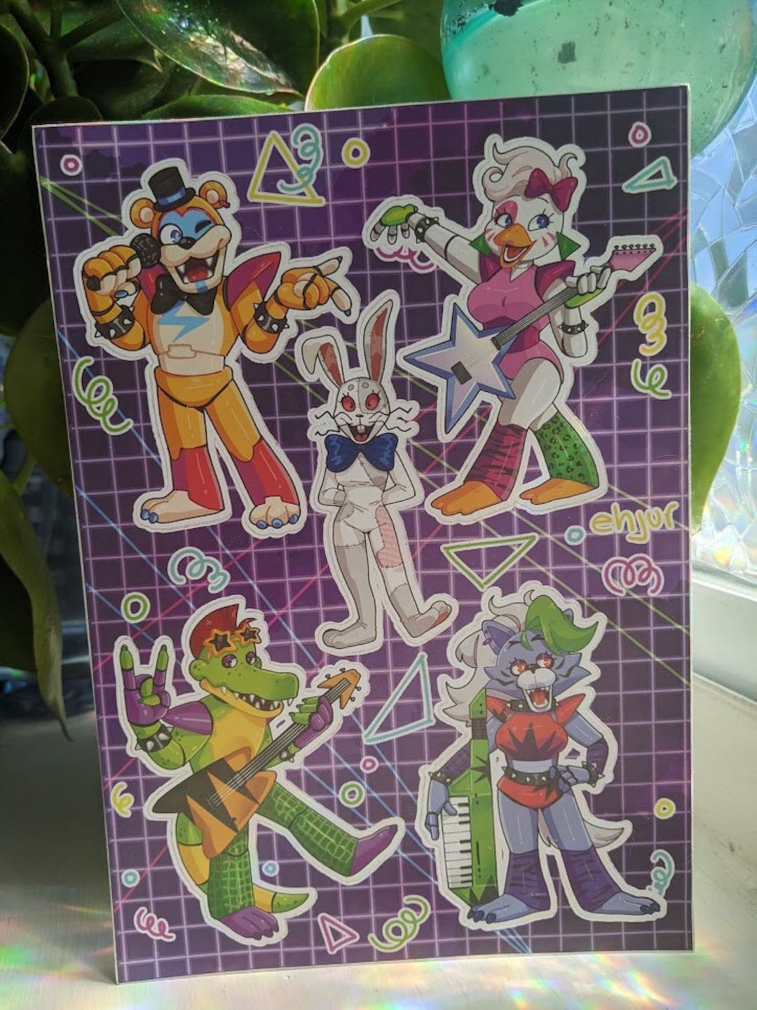 FNAF Security Breach Vinyl Sticker Sheet Etsy