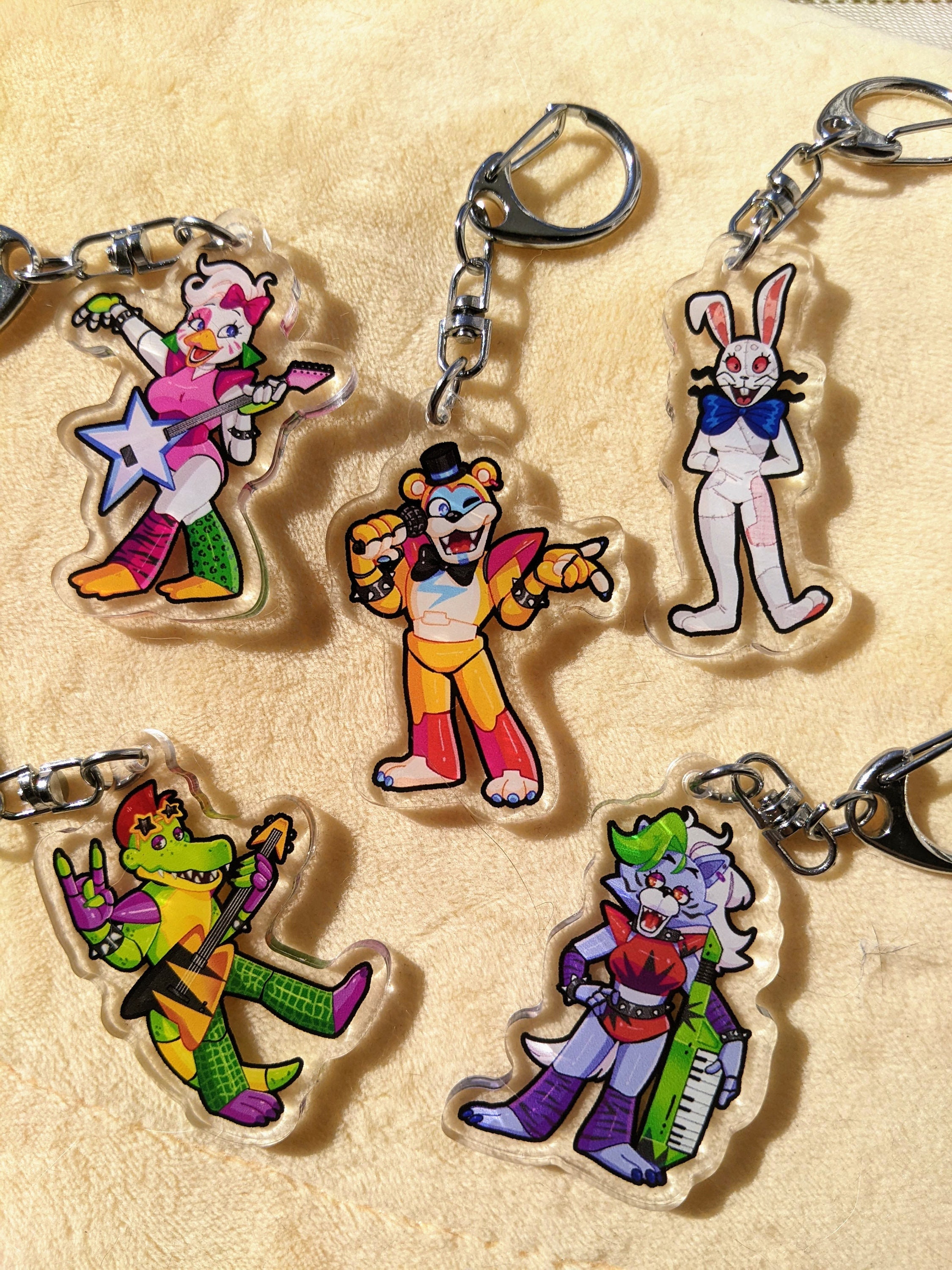 FNAF Security Breach 2.5 Acrylic Charms 