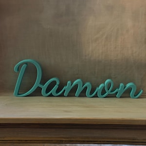 3D Printed Script Name Place Cards | Custom Wedding Table Settings (Freestanding)