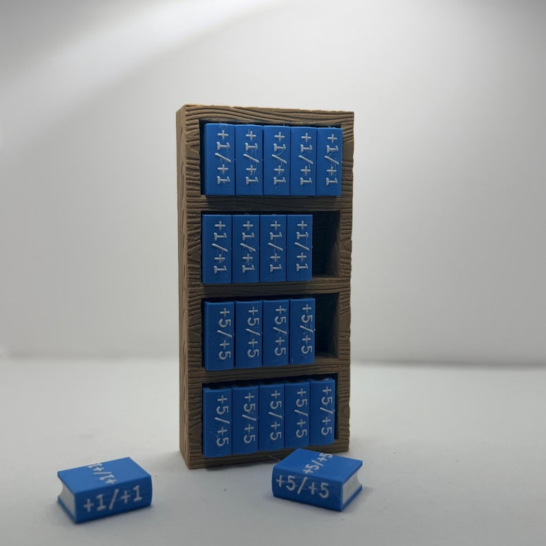 Book counters +1/+1 & +5/+5 for Magic the Gathering