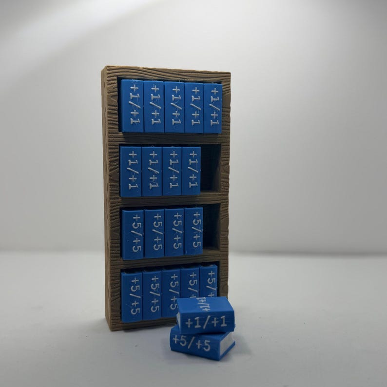 Book counters +1/+1 & +5/+5 for Magic the Gathering