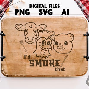 Grilling Bbq  SVG, PNG, AI, Digital Files | Charcuterie Cutting Board design, Laser engraving, Sublimation, Etching, Wood Burning