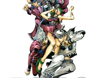 Bizarre Adventure Poster Art - A3, A4 Custom Anime Art Available