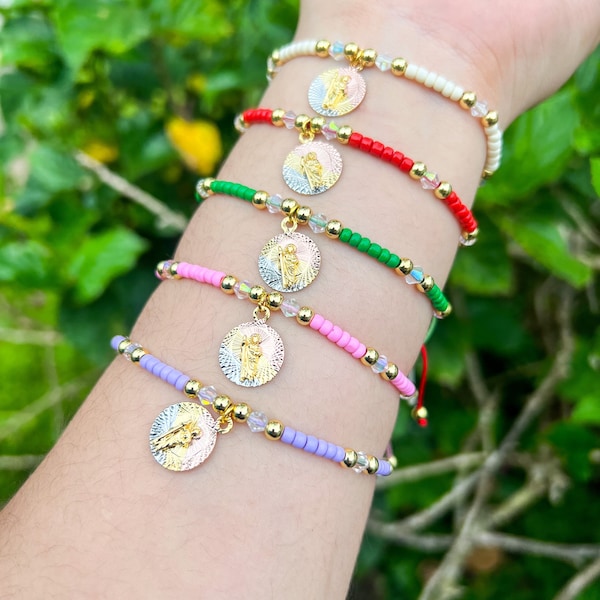 San judas coin bracelet | pulsera mexicana