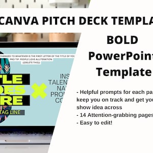 Unscripted / Reality TV Pitch Deck Canva Template Etsy