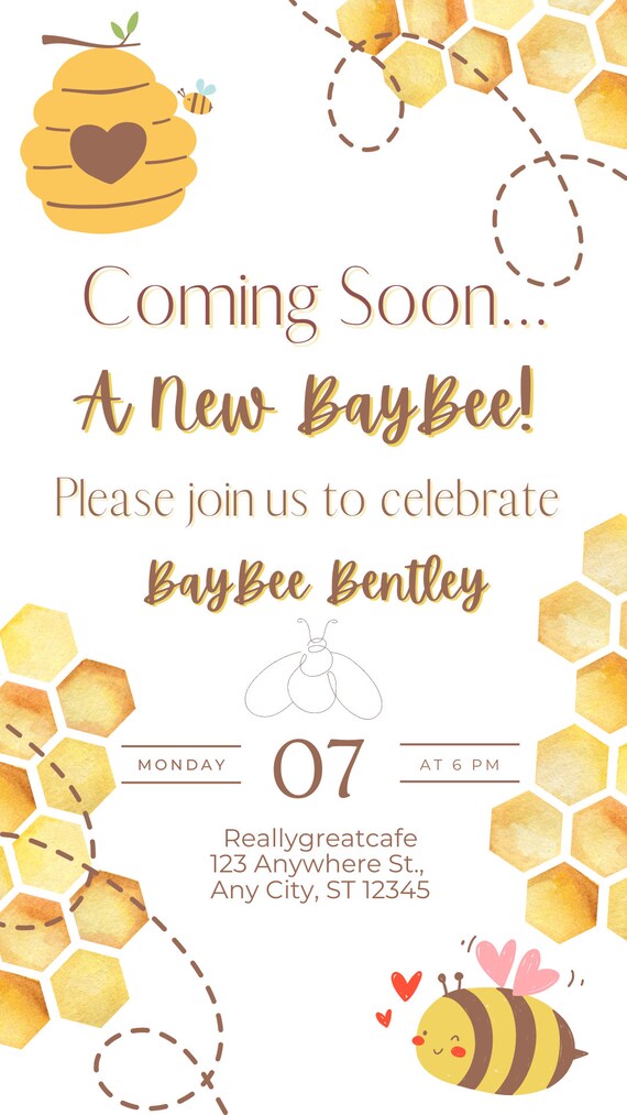 Baby Shower Invitation Digital Baby Shower Invitation Baby Etsy