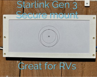 Starlink Standard Gen3  router mount for RVs. Heat tolerant and robust.