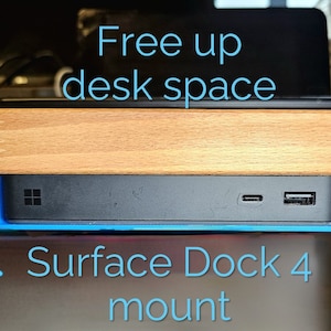 Surface dock 4 under table mount