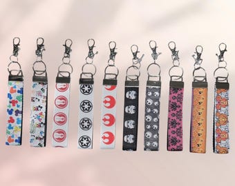 Disney, Star Wars & Halloween Keychain Wristlet, Key Fob Wristlet, Disney Wristlet Keychain