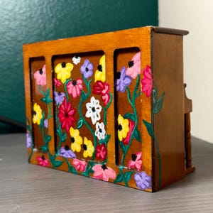 Hand Painted Mini Piano/Ornament Inspired by Eras floral Surprise Song Piano