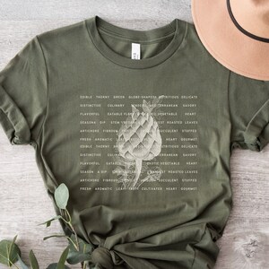 Artichoke Art Shirt, Artichoke Shirt, Vegan Shirt, Artichoke, Gardening Gift, Nature T Shirt, Veggie Lover Shirt, Gift for Her, Veggie Shirt