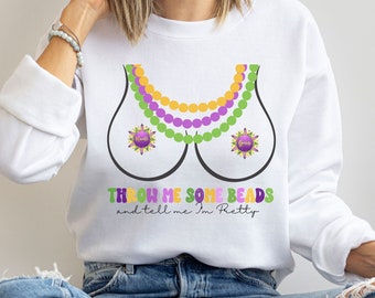 Mardi Gras Sweatshirt, Funny Mardi Gras Shirt, Drinking Shirts, Mardi Gras Parade, Mardi Gras Clothing, Mardi Gras Beads, funny sweatshirt