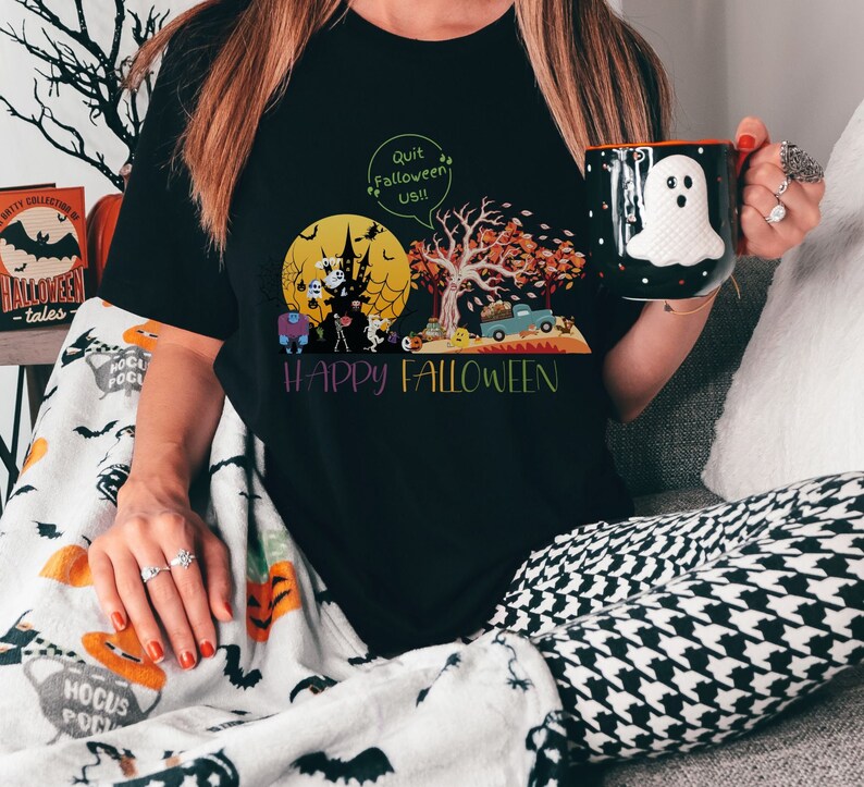 Halloween Crew Shirt, Fall Crew, Funny Fall Harvest Crew, Fall Pumpkin Crew Shirt, Funny Halloween Shirt, Gifts for Fall and Halloween image 2