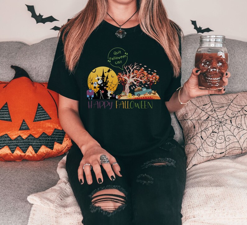Halloween Crew Shirt, Fall Crew, Funny Fall Harvest Crew, Fall Pumpkin Crew Shirt, Funny Halloween Shirt, Gifts for Fall and Halloween image 1