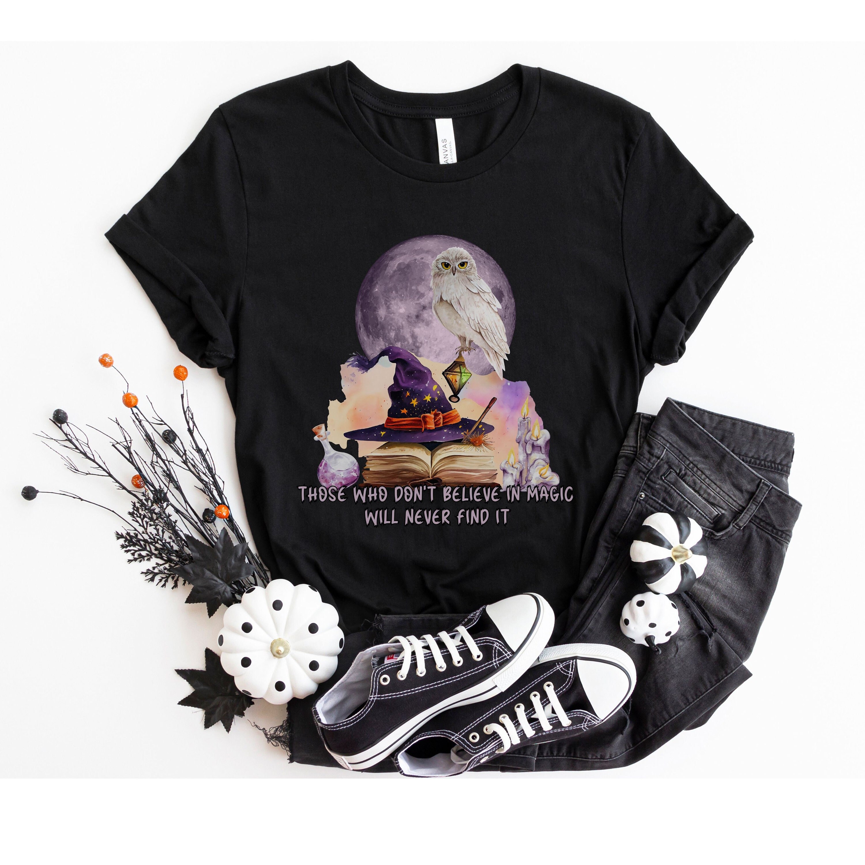Owl Halloween T-shirt, Halloween Owl Shirt, Witch Owl Shirt, Halloween Costume T-shirt, Vintage Styl