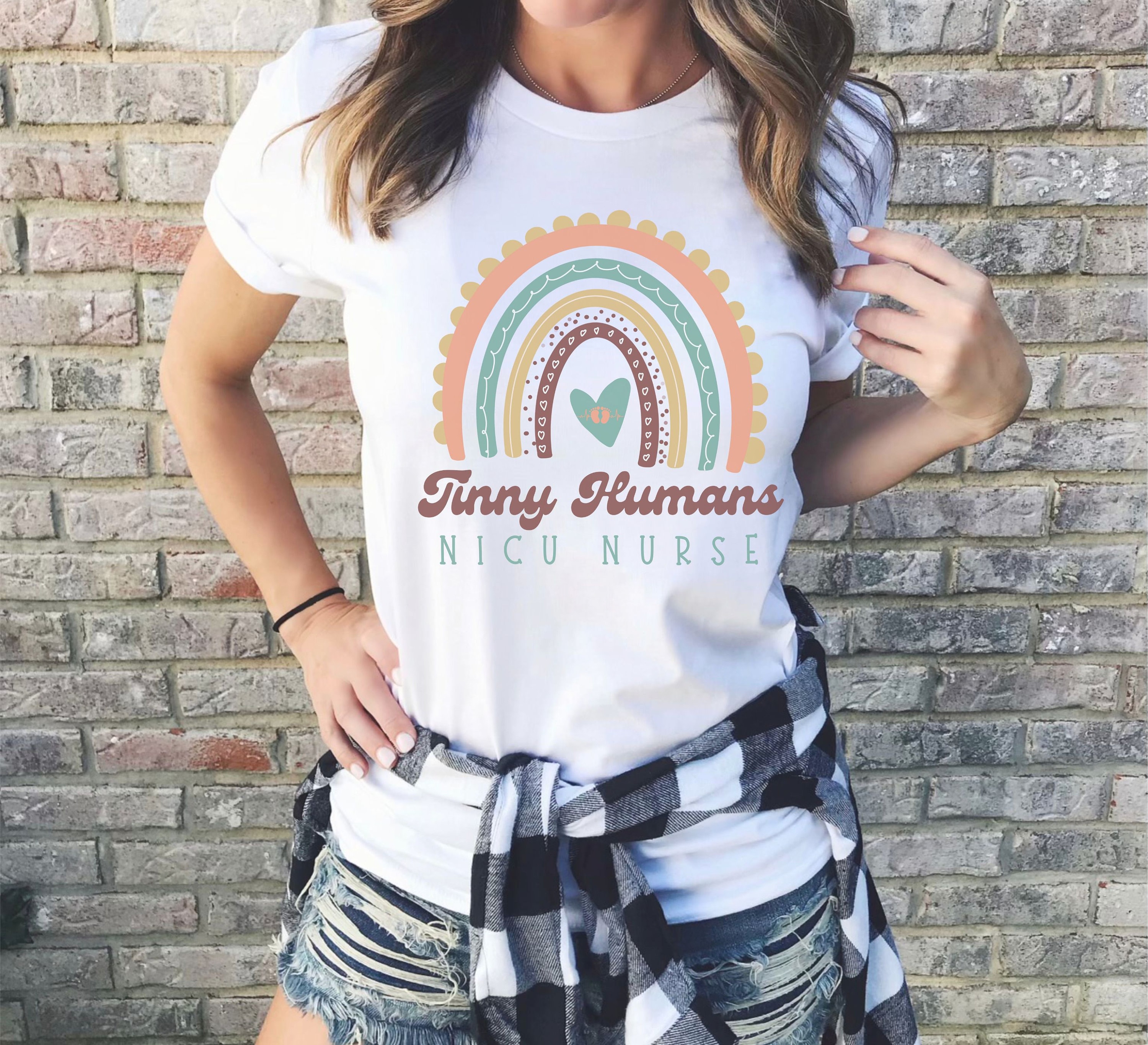 NICU Nurse Rainbow Shirt Rainbow Neonatal RN Tshirt Baby Etsy