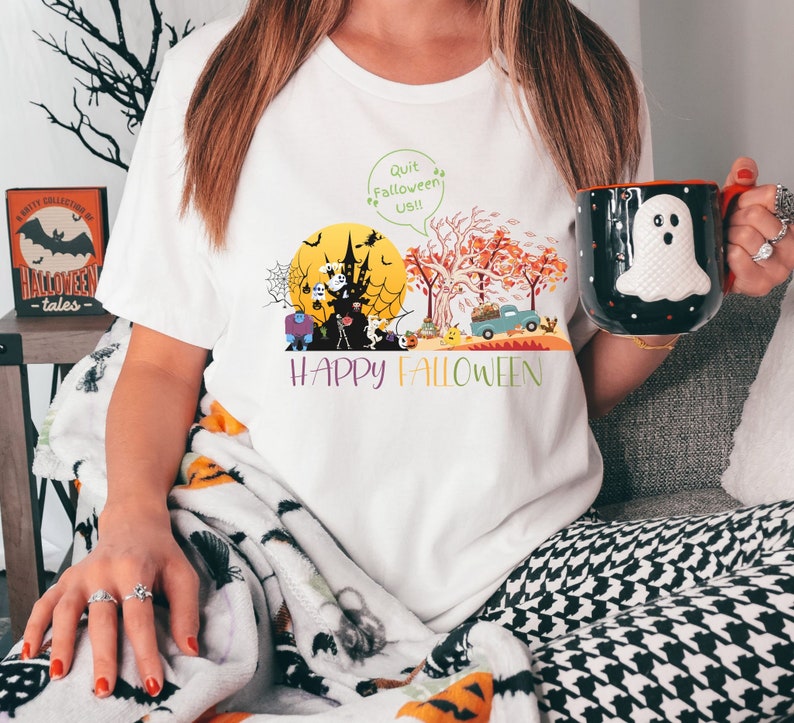 Halloween Crew Shirt, Fall Crew, Funny Fall Harvest Crew, Fall Pumpkin Crew Shirt, Funny Halloween Shirt, Gifts for Fall and Halloween image 4