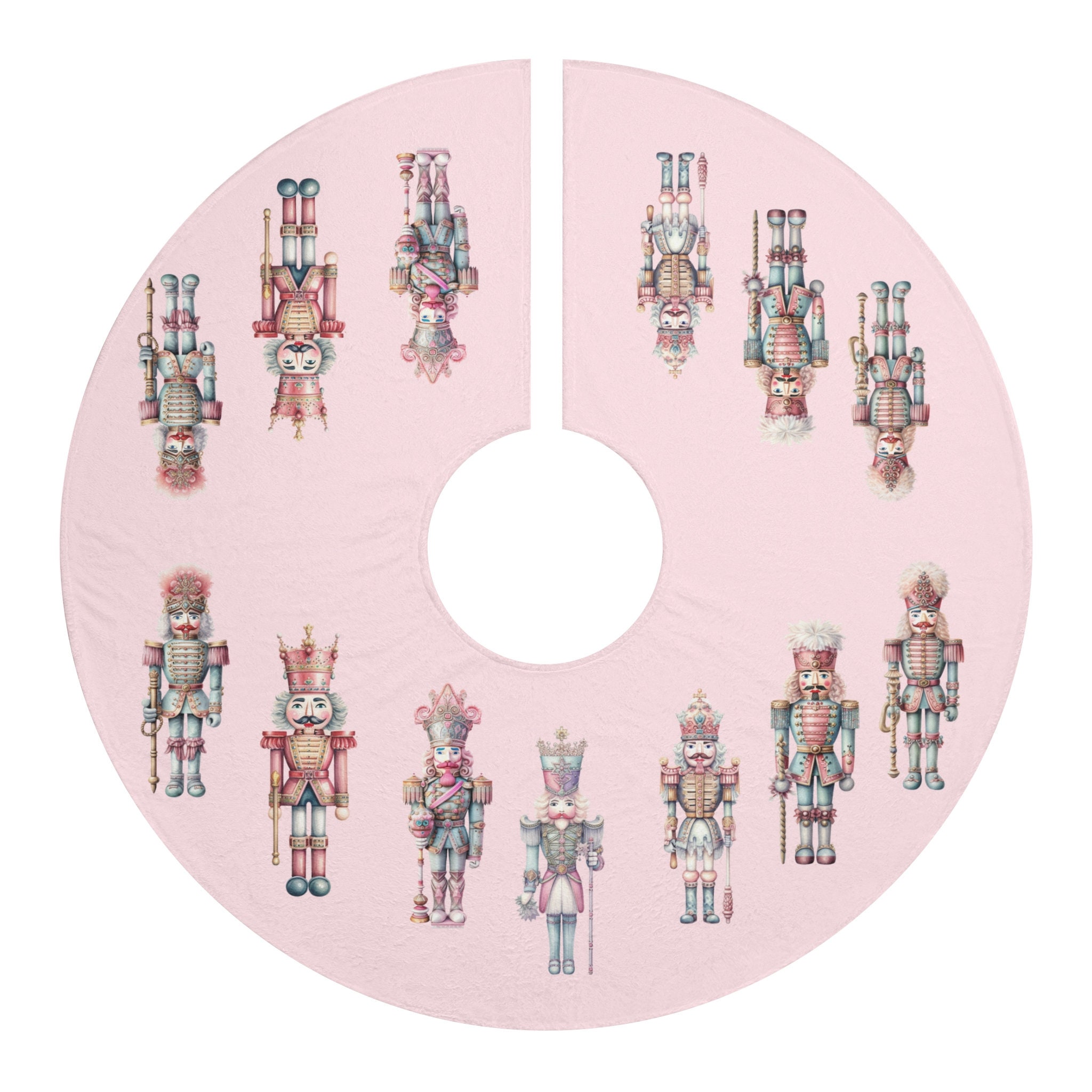 Pink Nutcracker Christmas Tree Door Backdrop RR6-48