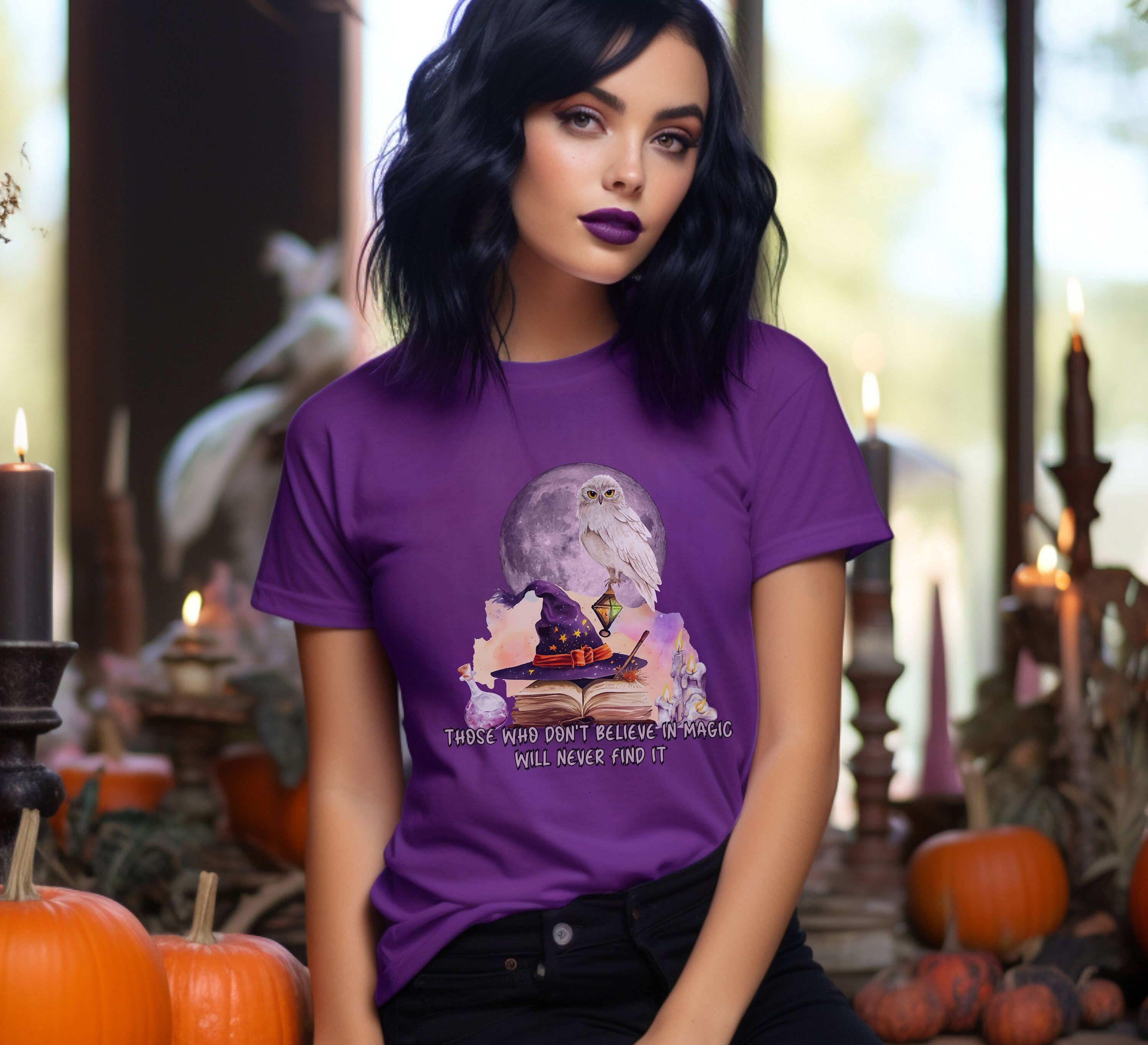 Owl Halloween T-shirt, Halloween Owl Shirt, Witch Owl Shirt, Halloween Costume T-shirt, Vintage Styl