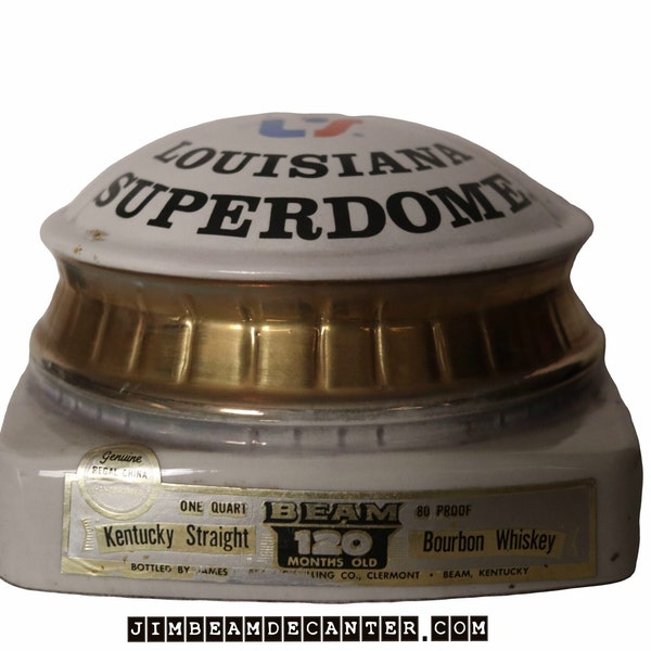 1975 Jim Beam Louisiana Superdome Decanter