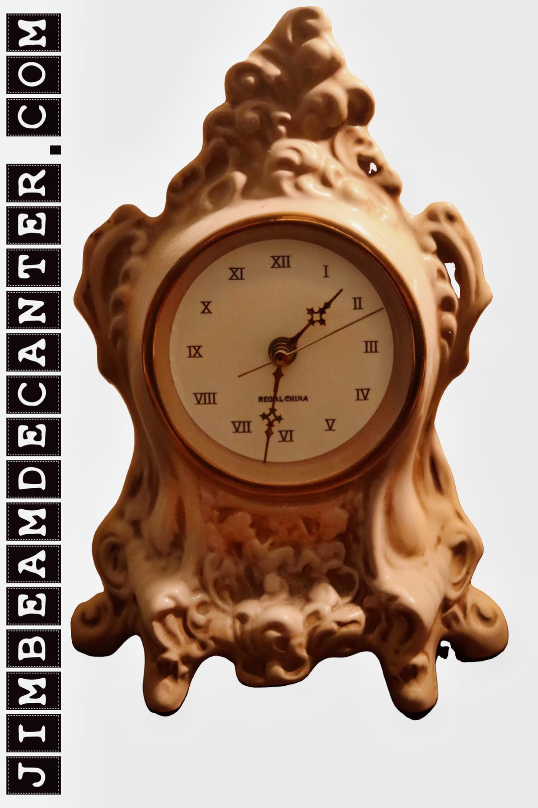 1985 Jim Beam Beige Clock Decanter - Etsy